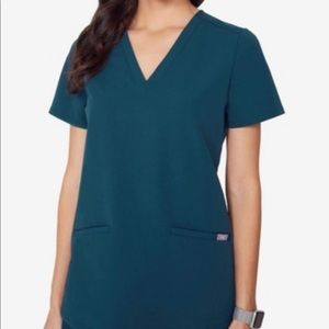 Figs caribbean blue casma scrub top small